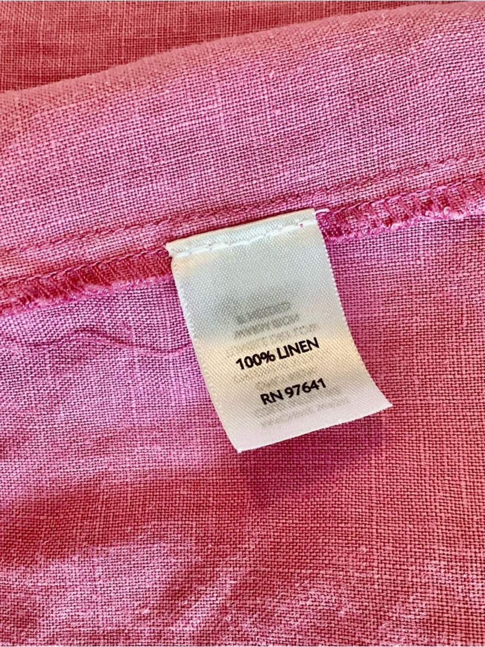 J. Jill Pink Linen Hoodie Shift Dress Frog Closure Sleeveless Petite Medium PM - Picture 5 of 8